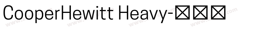 CooperHewitt Heavy字体转换